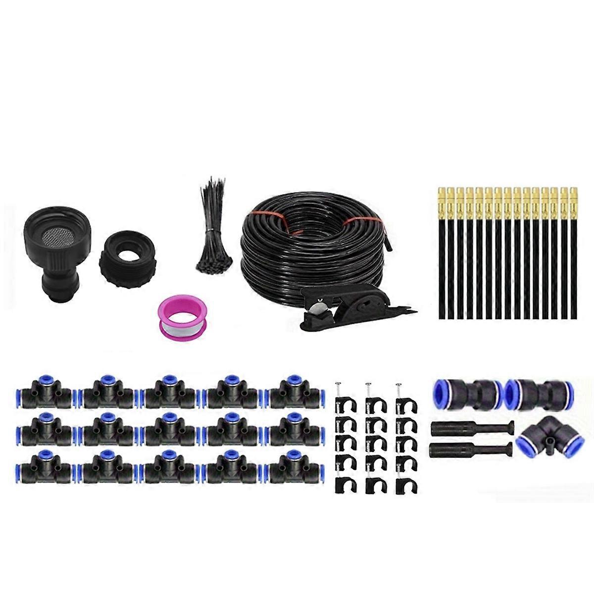 360 Adjustable Drip Irrigation System - 50FT Garden Watering System