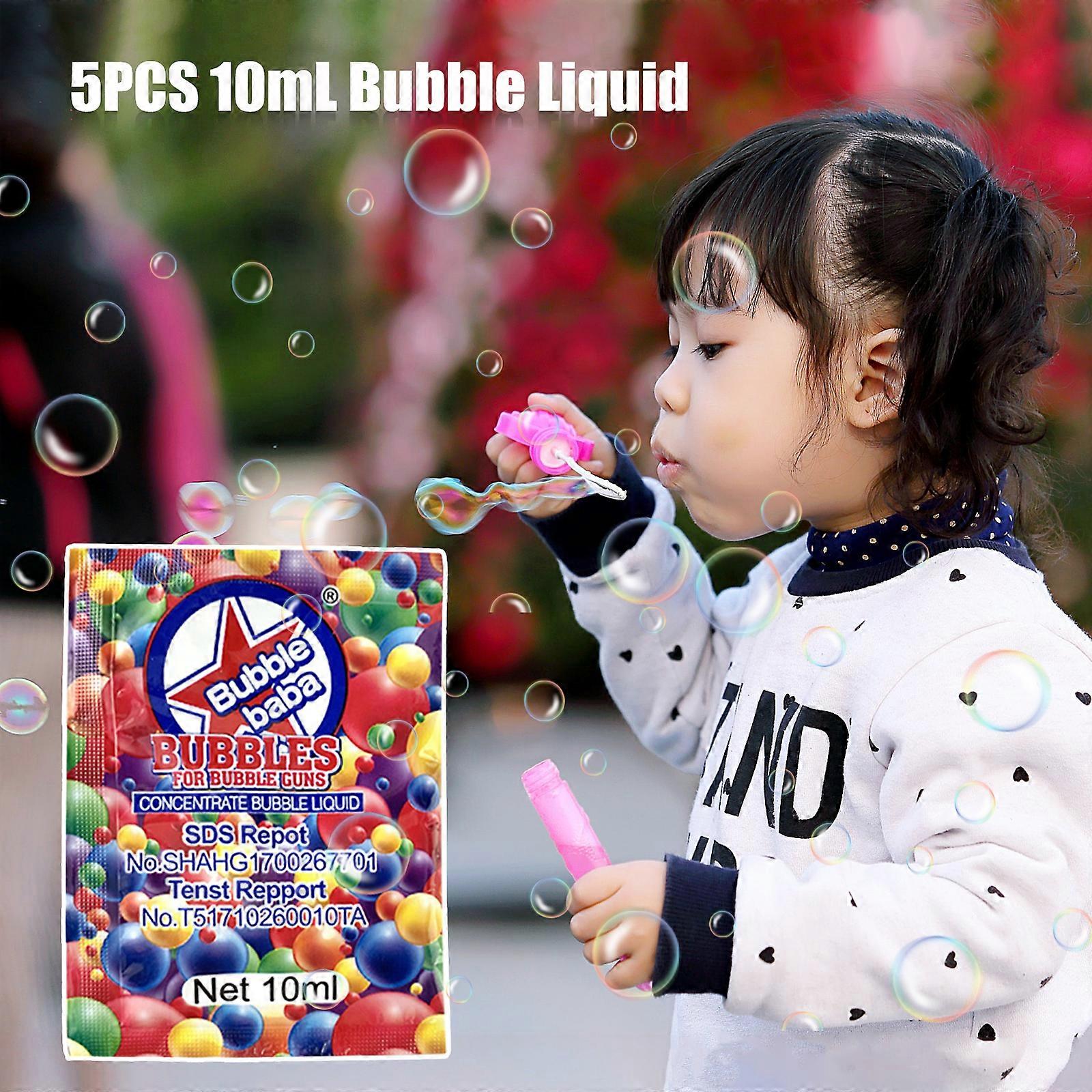 5PCS 10mL Bubble Liquid Bubble Concentrated Solution for Bubble Machine Bubble Refill