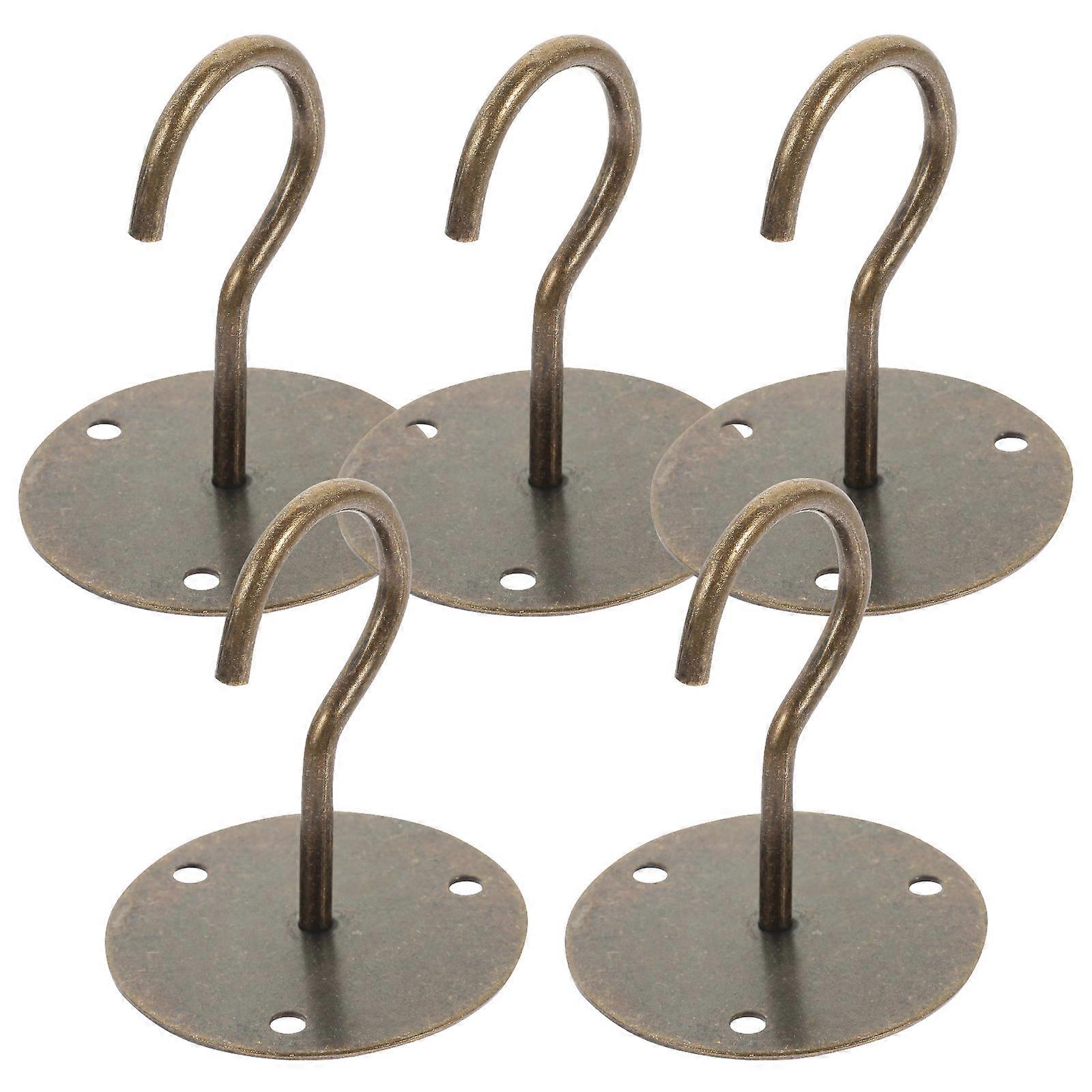 Heavy Duty Iron Ceiling Hooks Wall Mounted Plant Hanger for Indoor Plants Banners Sturdy Durable Aged Finish