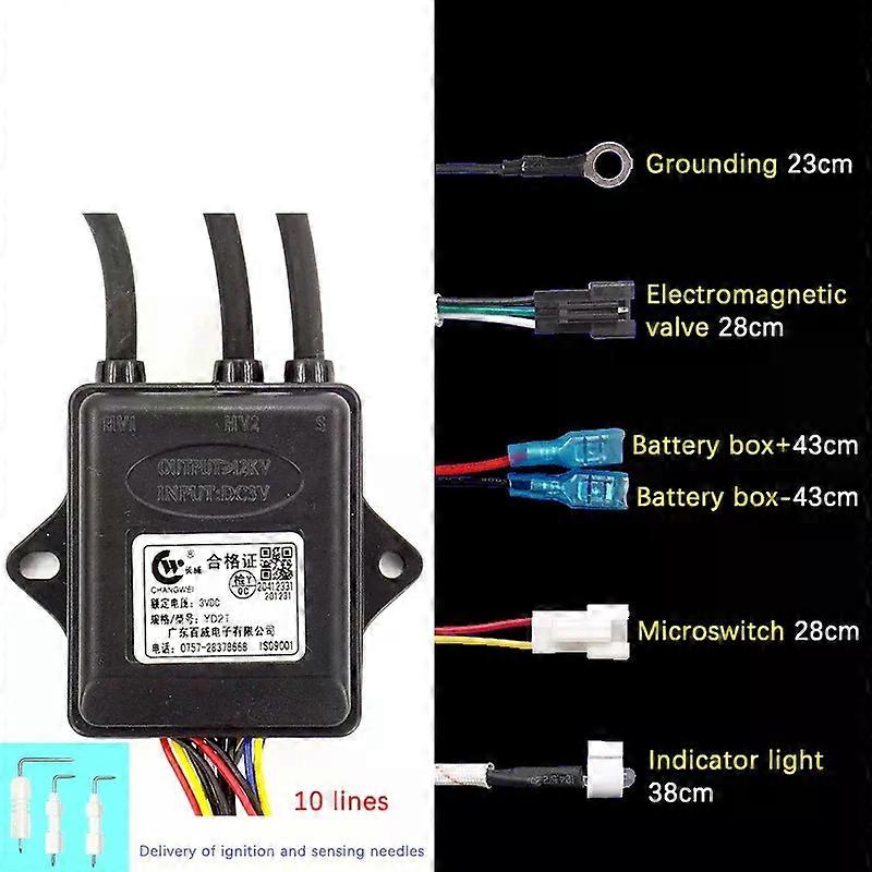 Universal DC 3V Gas Stove Water Heater Double Ignition With Temperature Control And Display Pulse Igniter Switch