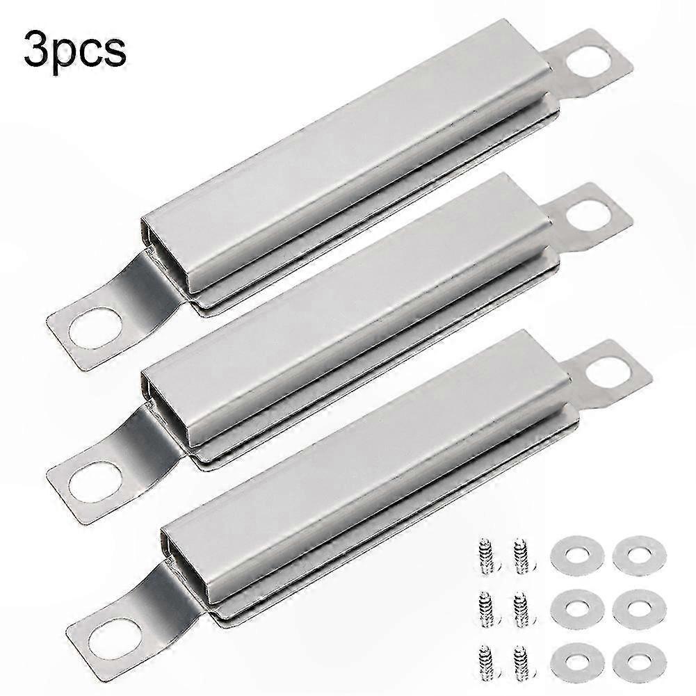 3-Piece Stainless Steel Gas Grill Burner Tube Kit with Adjustable Telescopic Feature