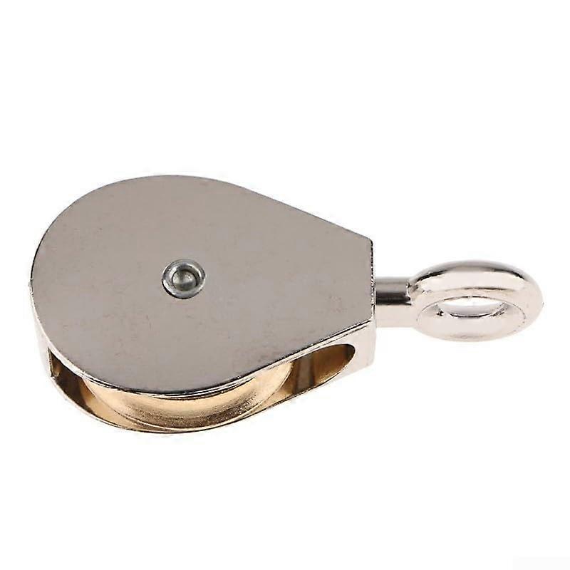 Zinc Alloy Fixed Pulley Block For DIY Projects, 36/52/75mm, 250kg Load Capacity, 52mm Variant