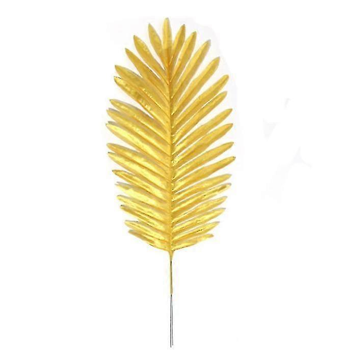20 Pcs Faux Palm Leaves with Stems Artificial Tropical Plant Imitation