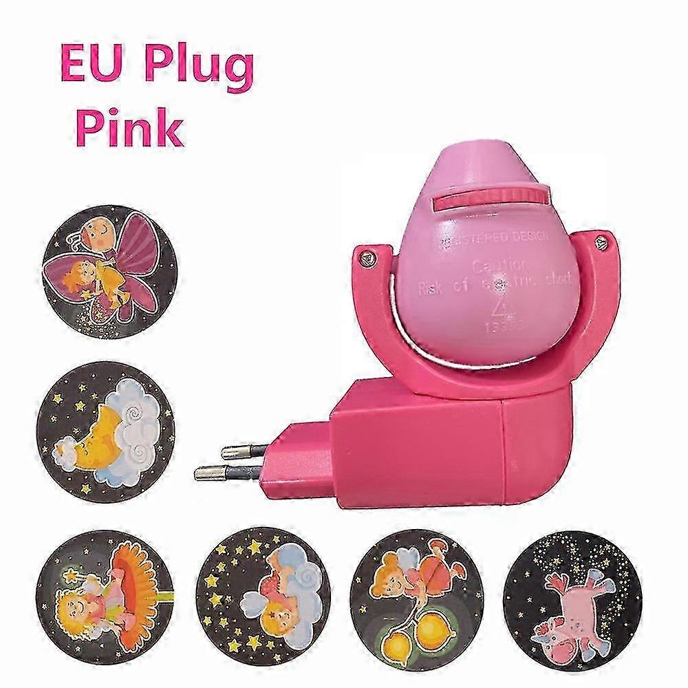 Star and Moon Animal Projector Led Projector 6 Image Sensor EU Plug Night Light Children's Bedroom Light Sense Automatic Control Cartoon Small Wall La