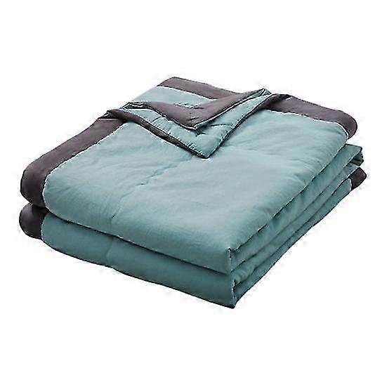 Summer Weight Cooling Blanket Cotton Filling Breathable Washable Non-Fading Easy to Care Single Blanket