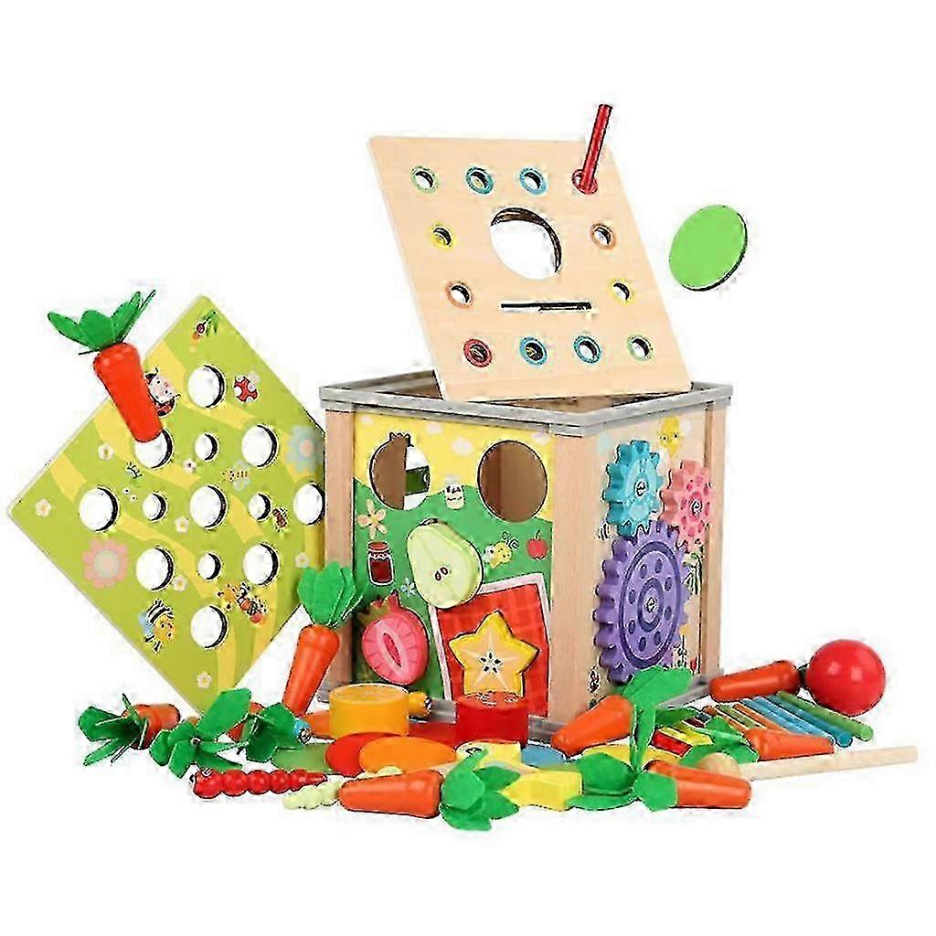 interactive kids pull radish insect game toy meaningful table xylophone