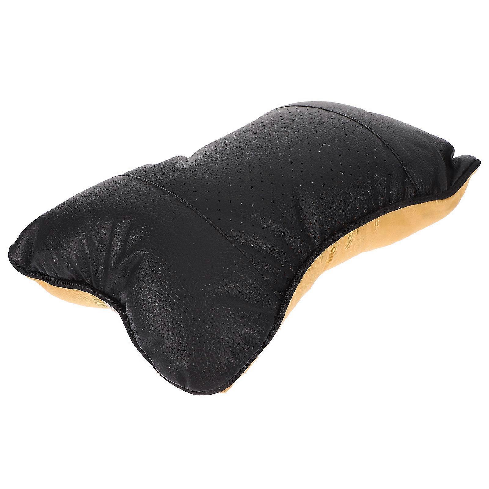 Black Neck Pillow for Car Use Enhanced Comfort Versatile Design PU 1 Piece