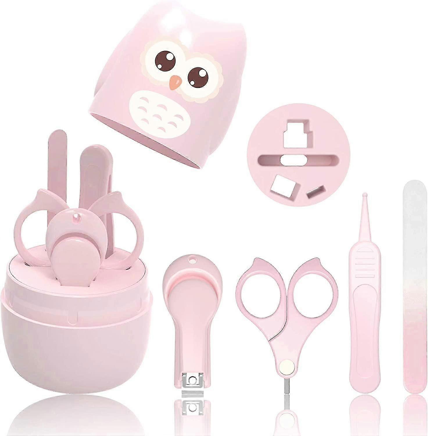 Baby Manicure | 4-in-1 Kit with Case, Nail Clippers, Scissors, File and Tweezers | Baby and Toddler