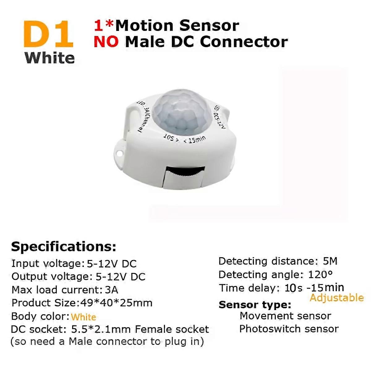 Motion Sensor Light Switch 5V 12V DC Movement Detector Timer B