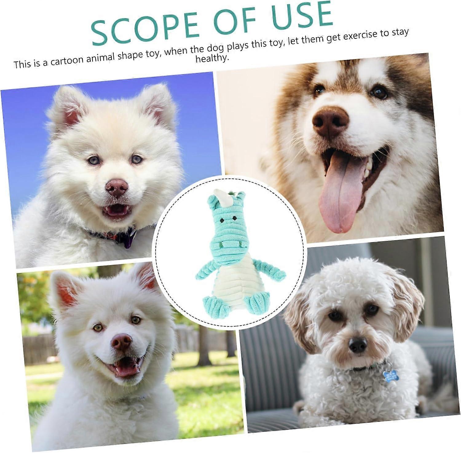 Dog Interactive Plush Chew Toy Cartoon Squeaky Toy For Teething Safe Plush Material For Dogs Boredom Relief