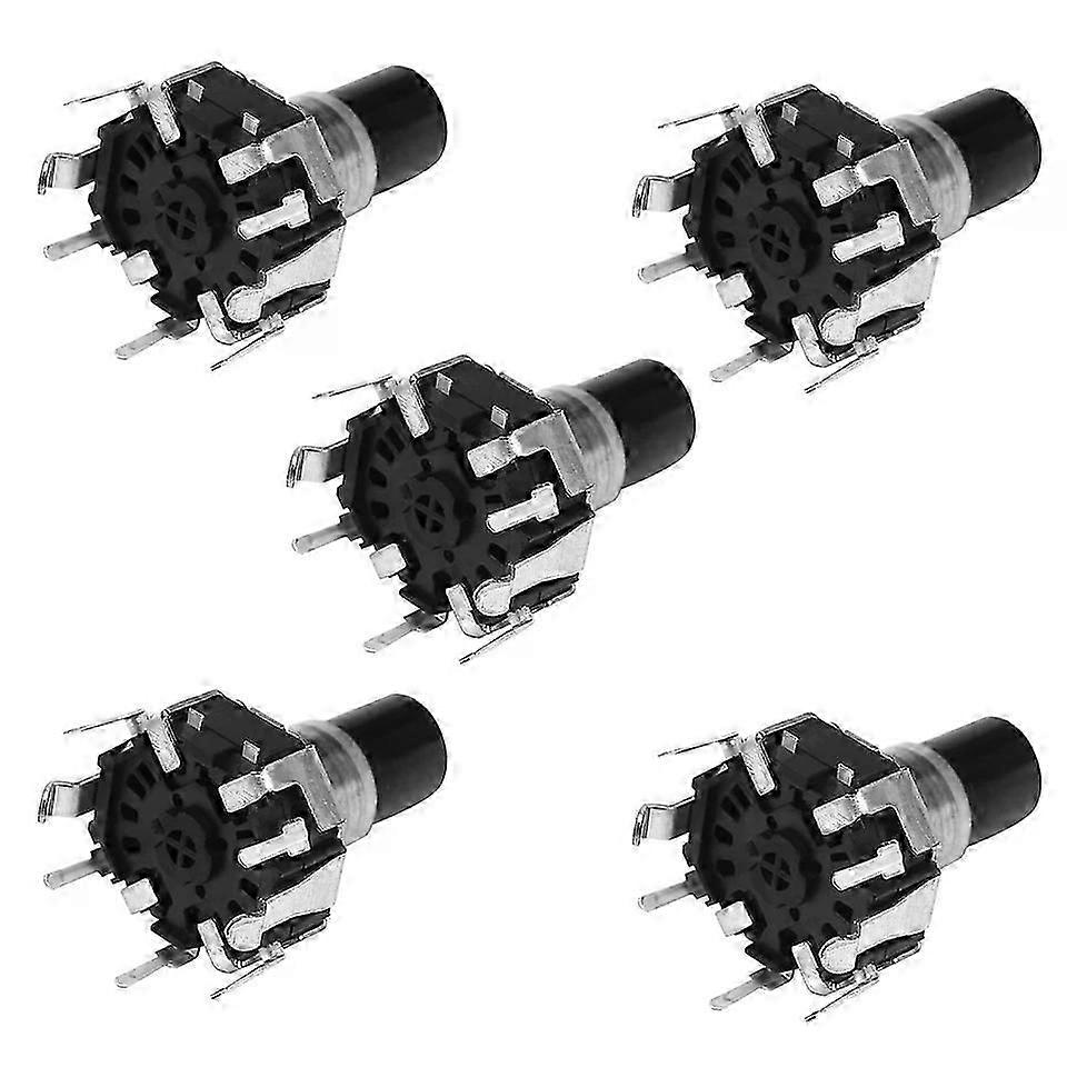 Car Navigation CD Volume Encoder with Push Button, 5Pcs EC12D1524403 EC124264