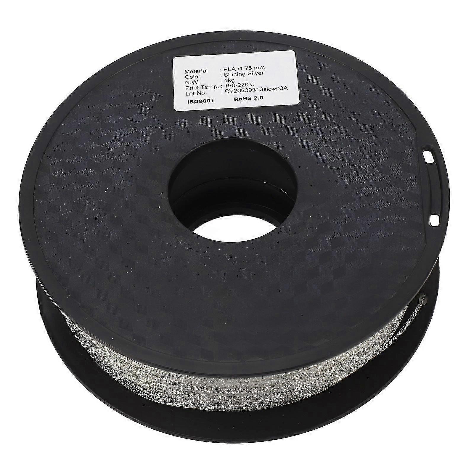 Shiny Sparkling Silver 1.75mm PLA Silk 3D Printer Filament - Strong & Smooth Consumables 2025