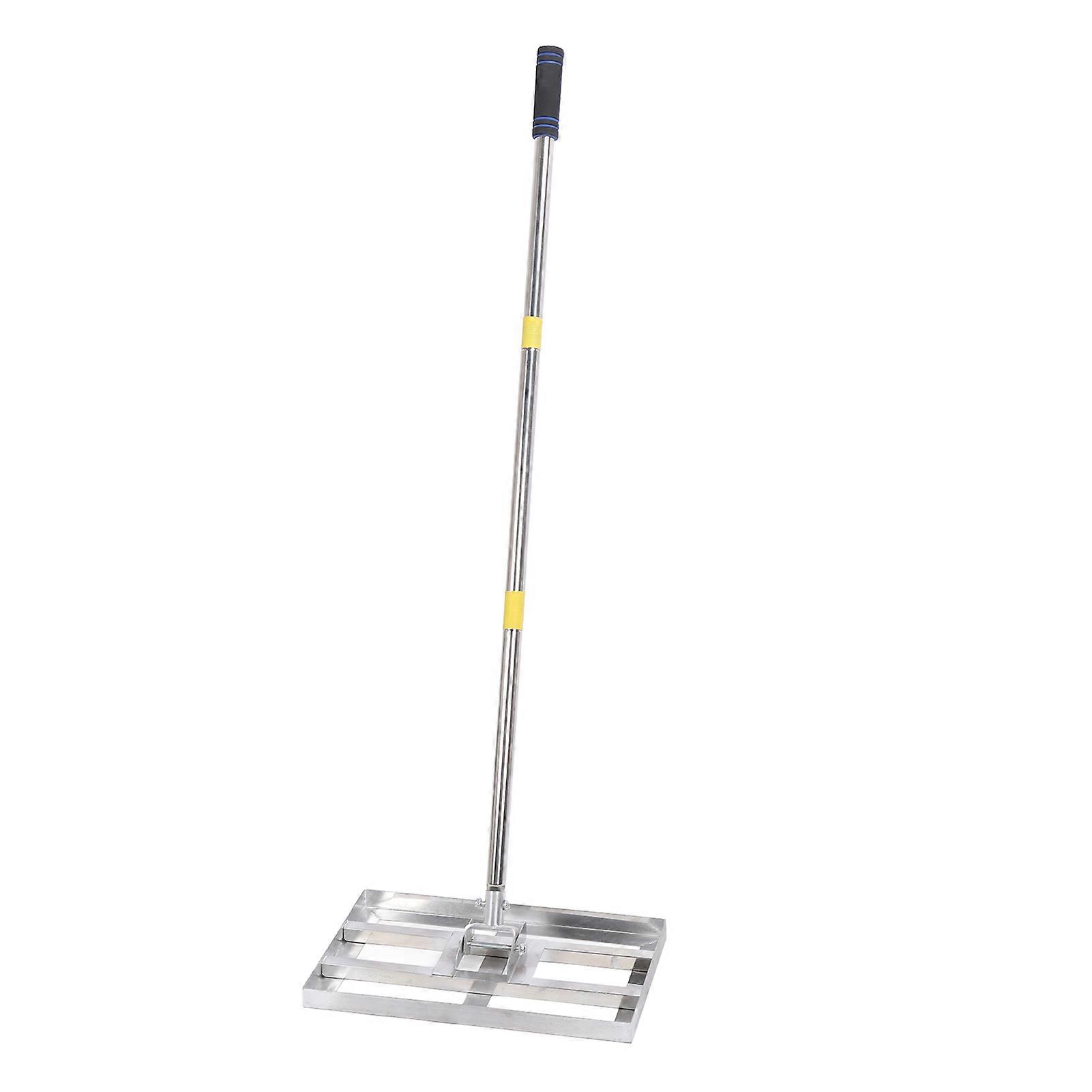 Adjustable Stainless Steel Lawn Leveler Rake 110.5cm Handle