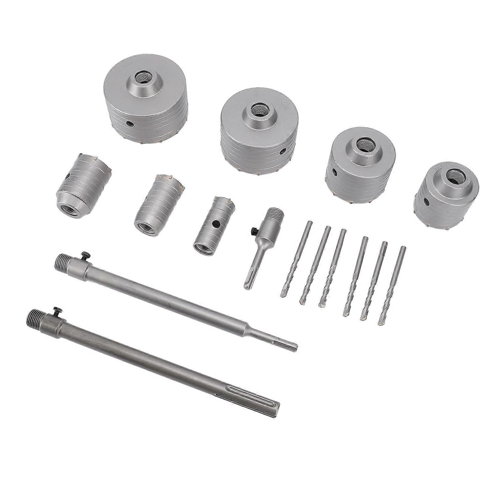 16PCS Cemented Carbide Hole Saw Set for Wall Openings