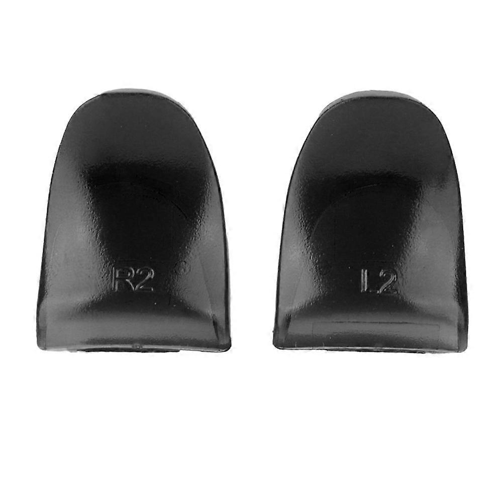 2 PCS/ Set Durable R2 L2 Buttons Trigger Extender Extension for PS4 Controller (Black)