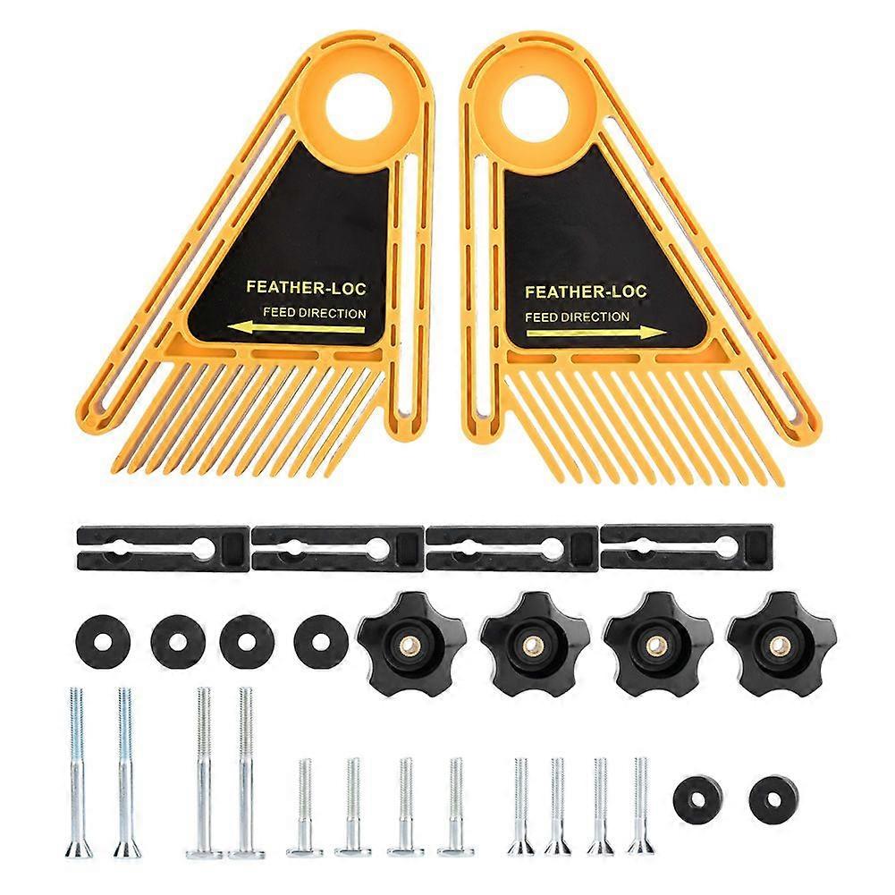 Plastic Double Featherboard For Trimmer Router Table Saw Woodworking Accessories