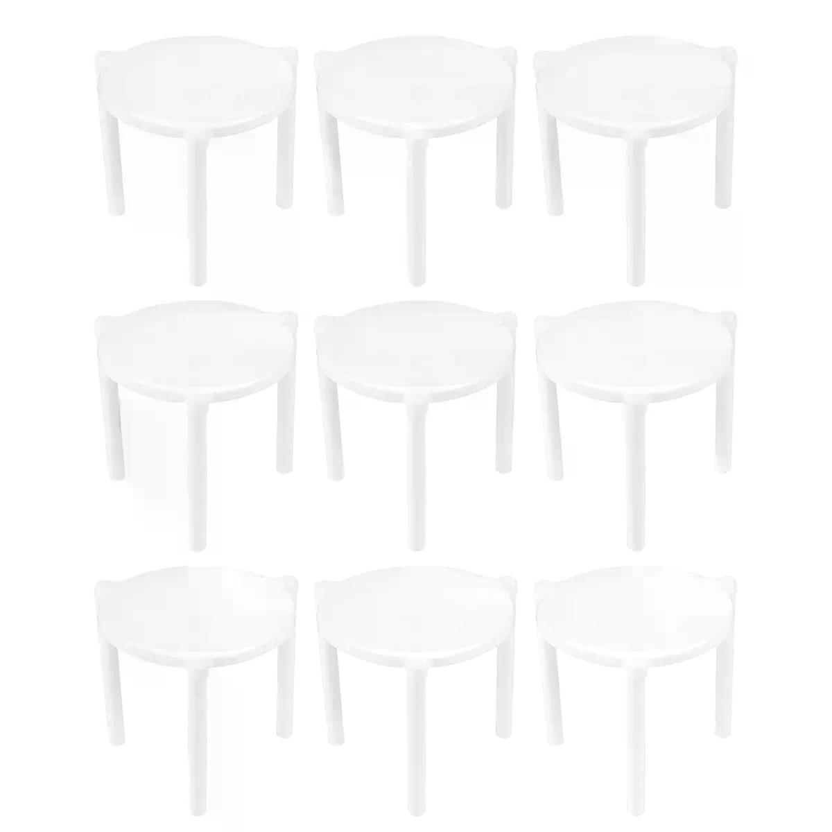 100 Pcs Pizza Stand Tripod Support Frame Plastic Saver Box Protector Container Reinforcement Baking Pan Kitchen Dining Bar Pizza