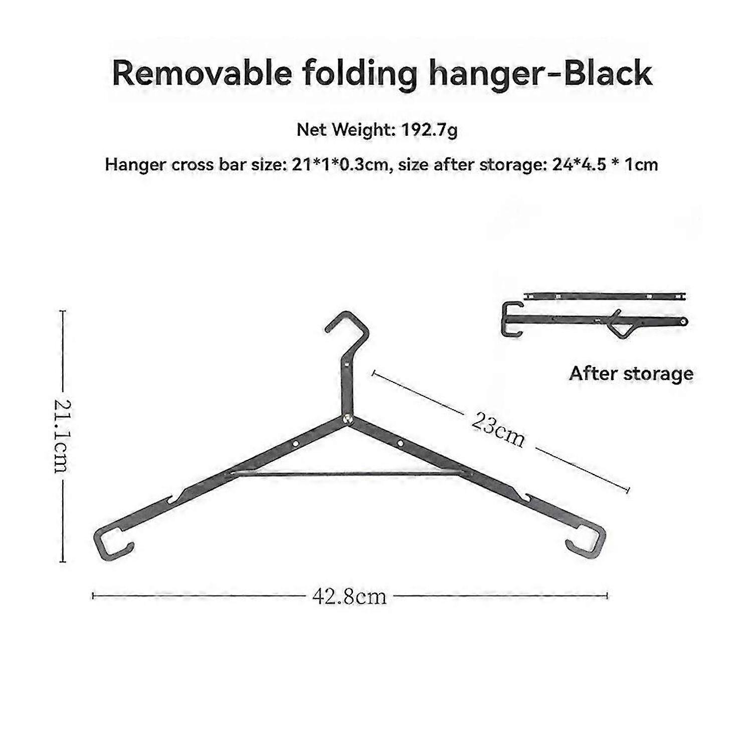 Clothes Drying Rack Portable Camping Coat Drying Rack Black