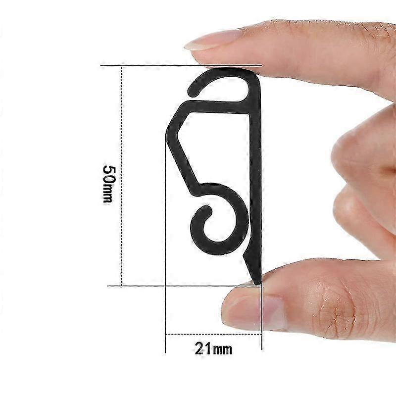Christmas Light Clip Outdoor Gutter Hook Weatherproof Outdoor Light Clip Holiday Light Clip for Christmas Decoration (30 Pieces, Black)