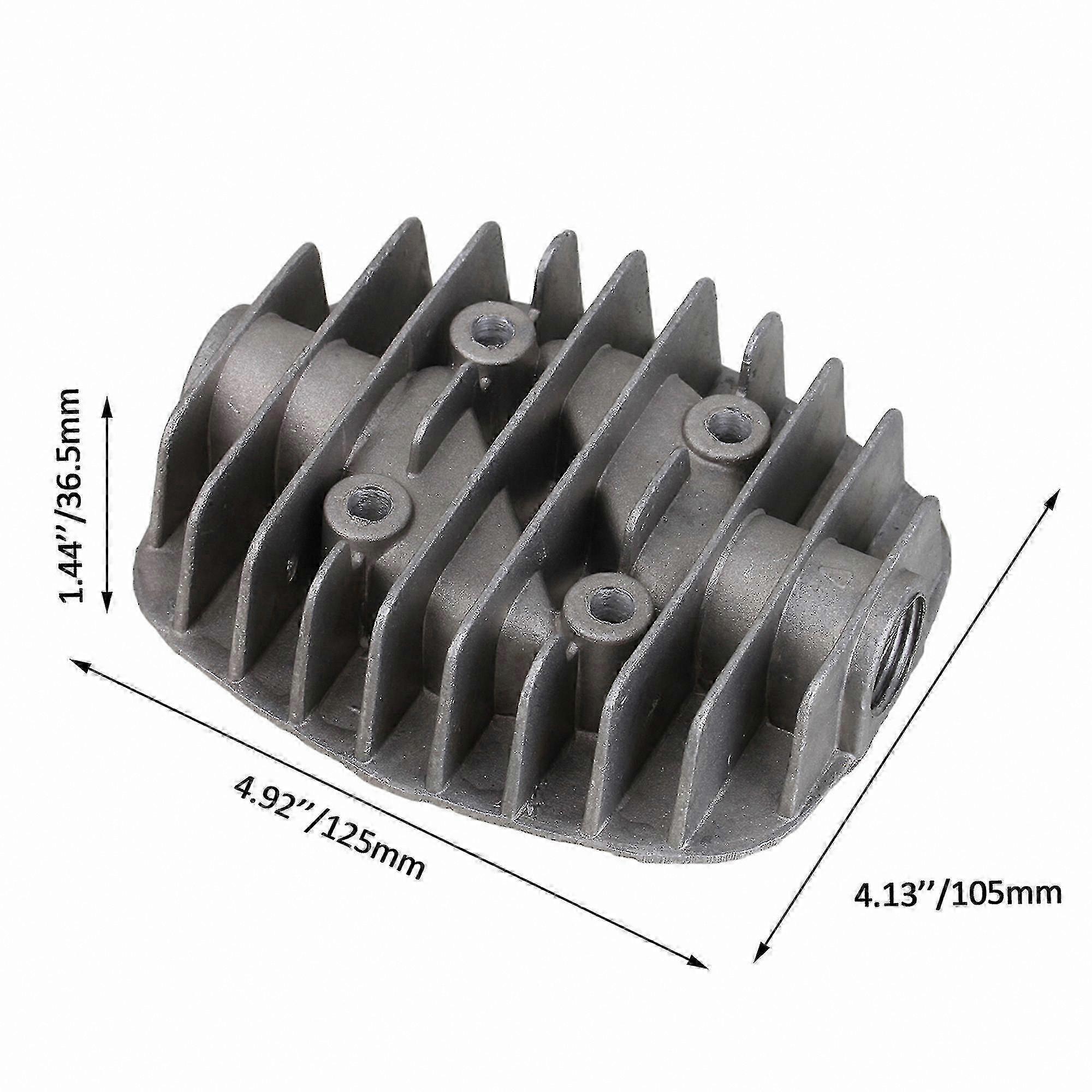 Air Compressor Cylinder Head with 18mm Female Thread Replacement Component