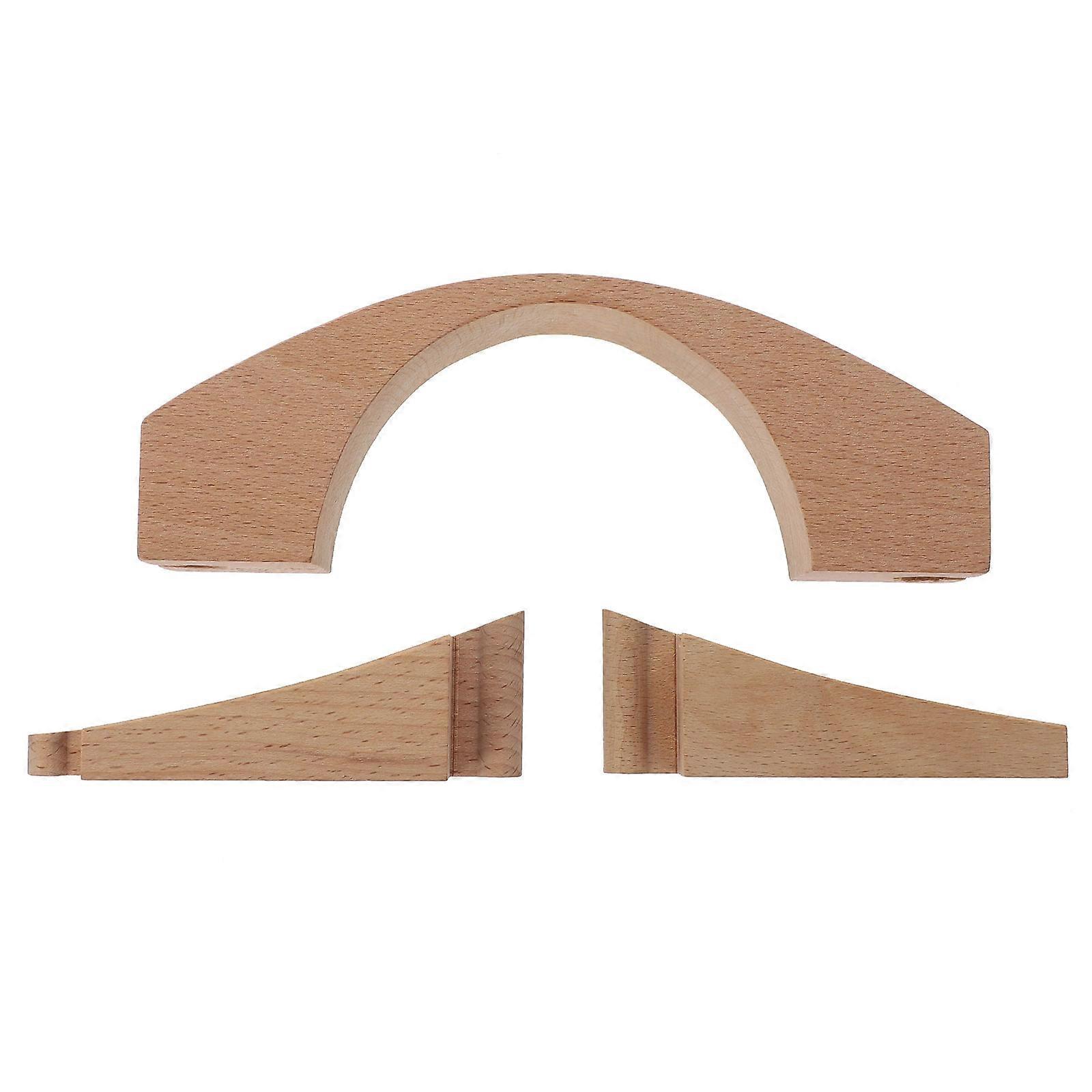 Small Train Track Bridge Wooden Toy for Kids 1Pcs Railway Expansion Accessory