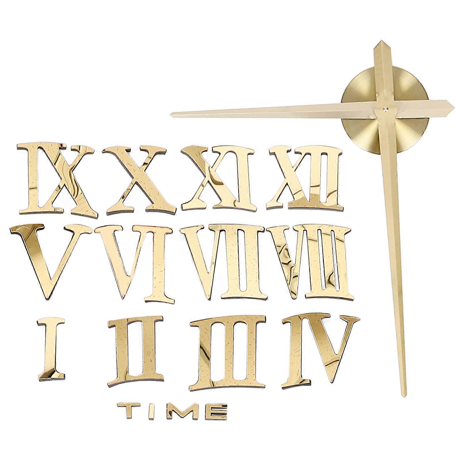 DIY Wall Clock Acrylic Wall Clock for Bedroom 5Sets