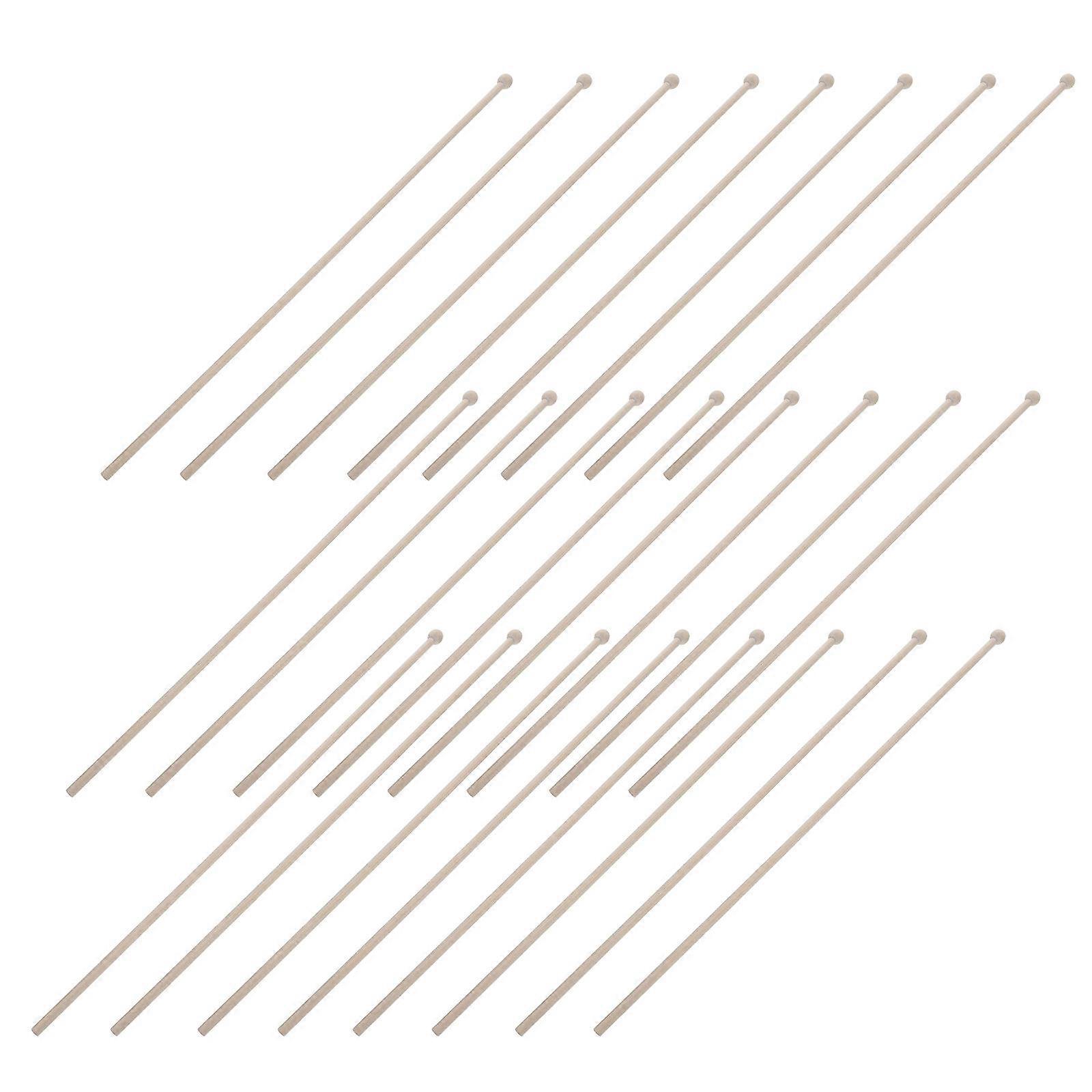 Garden Wooden Flagpole for Hand Held Use 90Pcs Solid Beige Wood