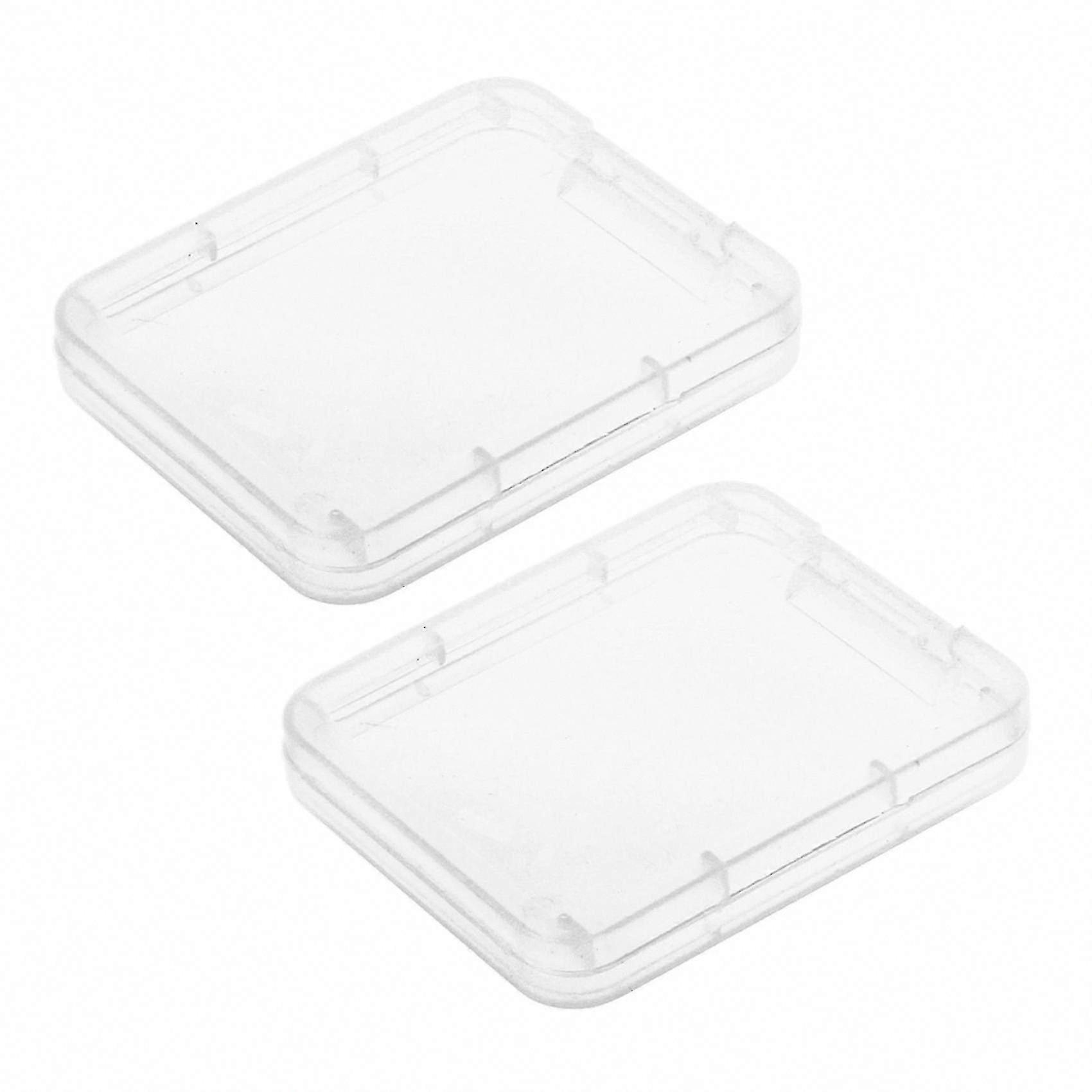 20pcs Transparent Plastic Memory Card Storage Case for SD SDHC XD MMC CF Cards