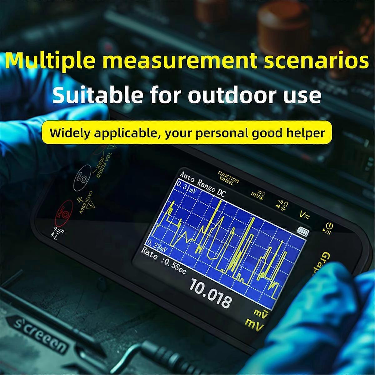 S500 Intelligent Digital Multimeter, Voltage Waveform Recording, Temperature Testing, Current, Scre