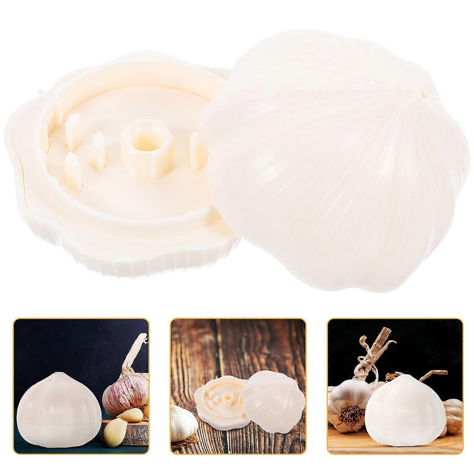 Time-Saving In Cooking 5Pcs Garlic Cutting Tool For Household Use With Sturdy Structure And Square Shape Measuring 2.95X2.95X2.75in