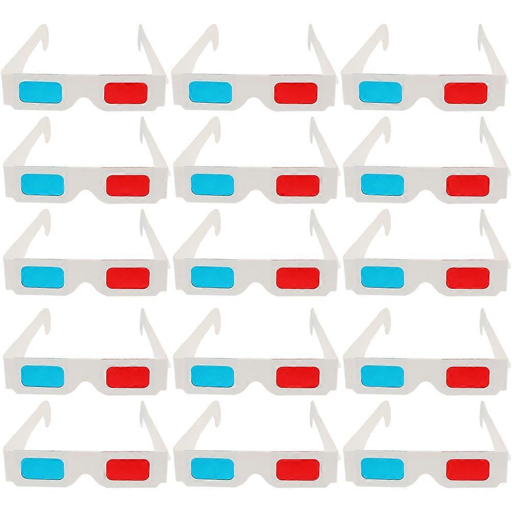 Rectangular 3D Glasses 300 Pcs Paper Glasses Designed For Families And Friends Multi Color Ideal For Fun Cinema Experience