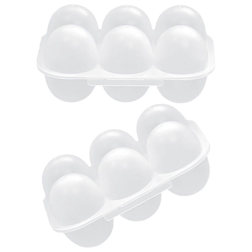 Transparent Egg Preservation Box For Pantry Use 6 Pcs 6-Grid Design For Easy Organization