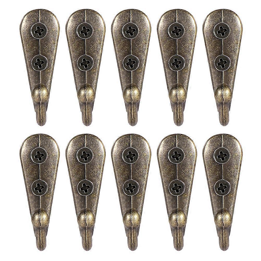 Wrought Iron Clothes Hook for Coat Holder 30Pcs Coffee Iron Wall Hooks