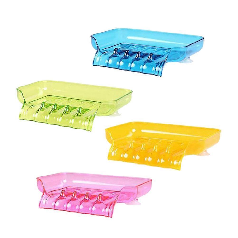 Kitchen Soap Box Suction Cup Soap Holder for Bathroom 8Pcs Assorted Color