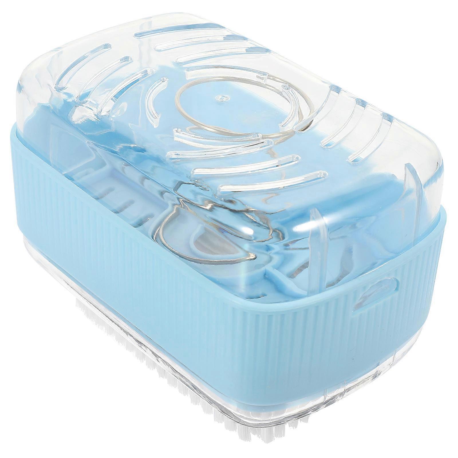 Multi-Functional Travel Soap Storage Foaming Box Container Material Sky-Blue 13X9.5x8CM Lockable 1Pcs