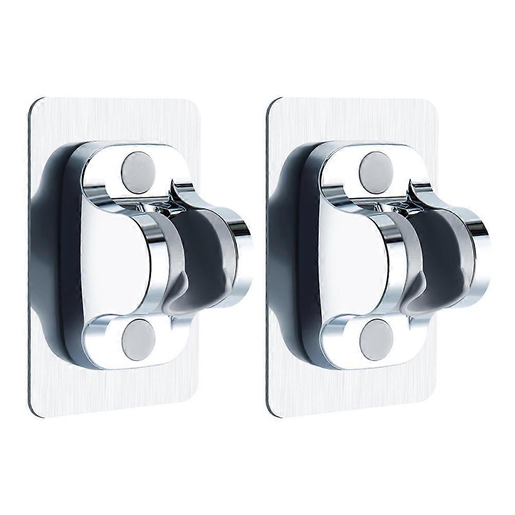 Shower Head Support Bracket Holder For Bathroom Installation Adjustable Design Sturdy Use 2Pcs