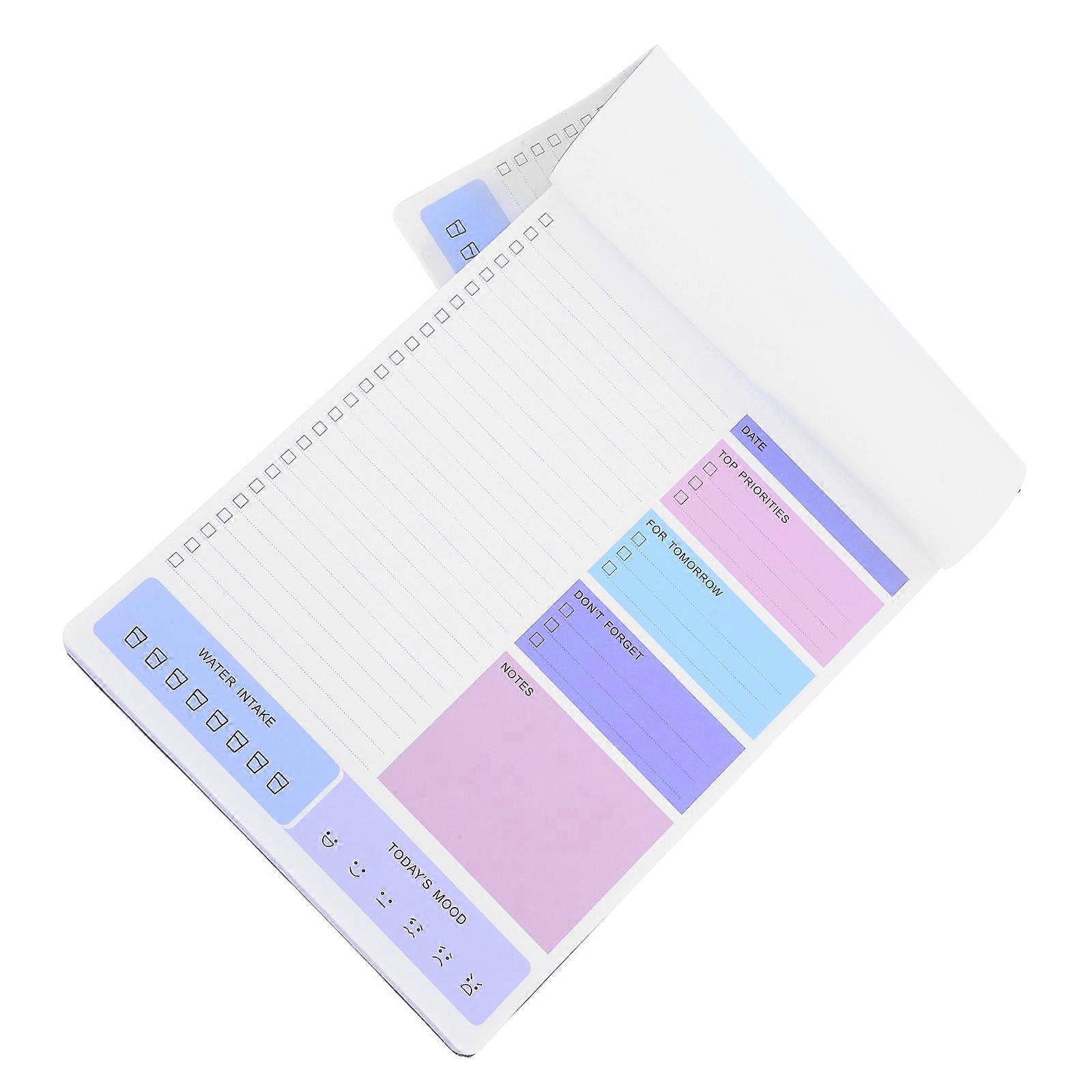 Tear Off Daily Planner Notepad Schedule Book for Work 3Pcs Pack