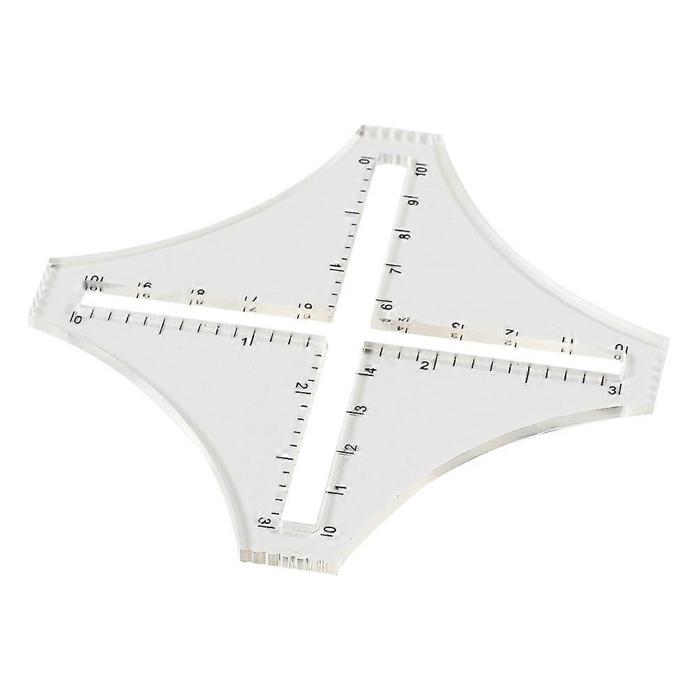 Quilting Ruler Acrylic Knitting Ruler for Fabric Measurement 2Pcs