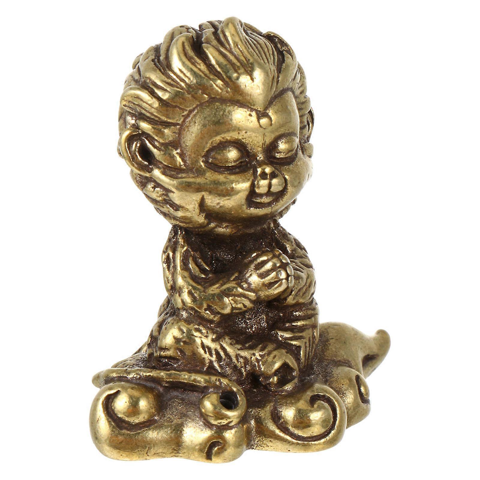 Chinese Ornaments Miniature Brass Ornaments Tabletop Ornament 1Pack