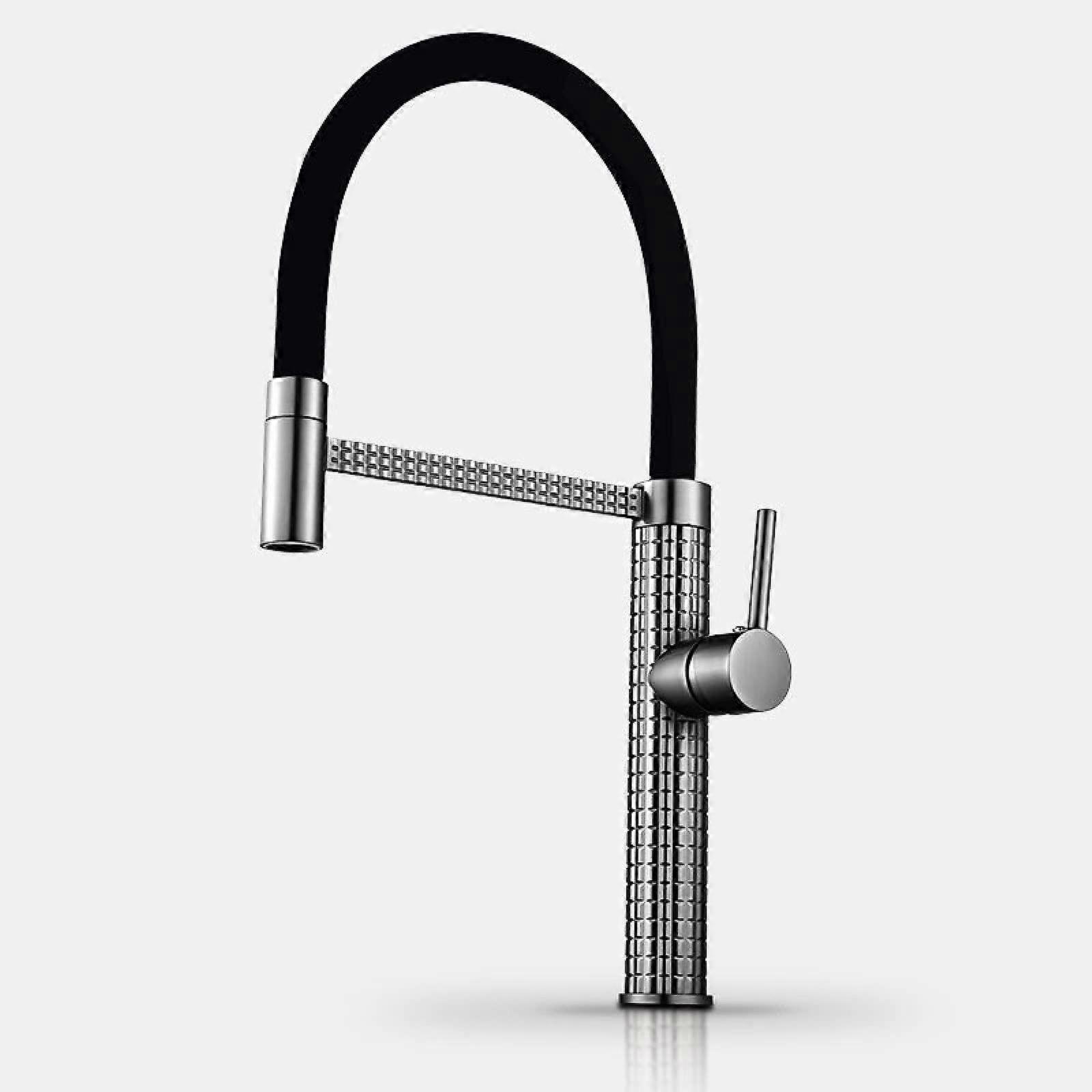 Spring Kitchen Faucet Pressure PullDown Hot And Cold Water 9/16Inch Water Inlet Sink Faucet