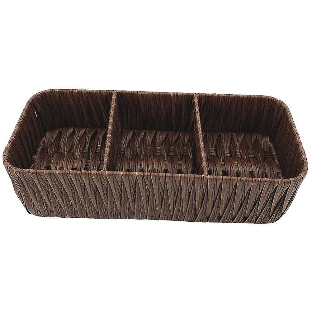 Multi-Functional Woven Storage Box for Storage Use and Organization