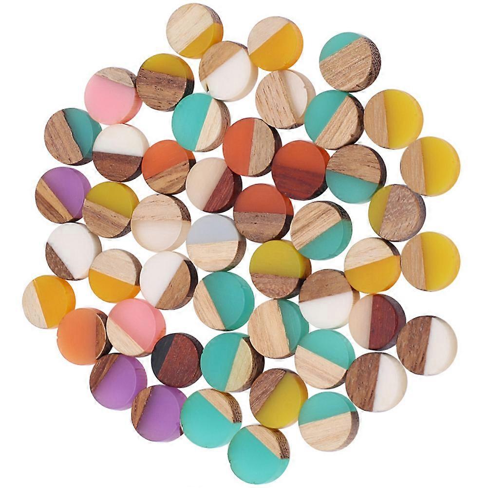 Wood with Resin Cabochons for DIY Earrings Making 150Pcs Collection