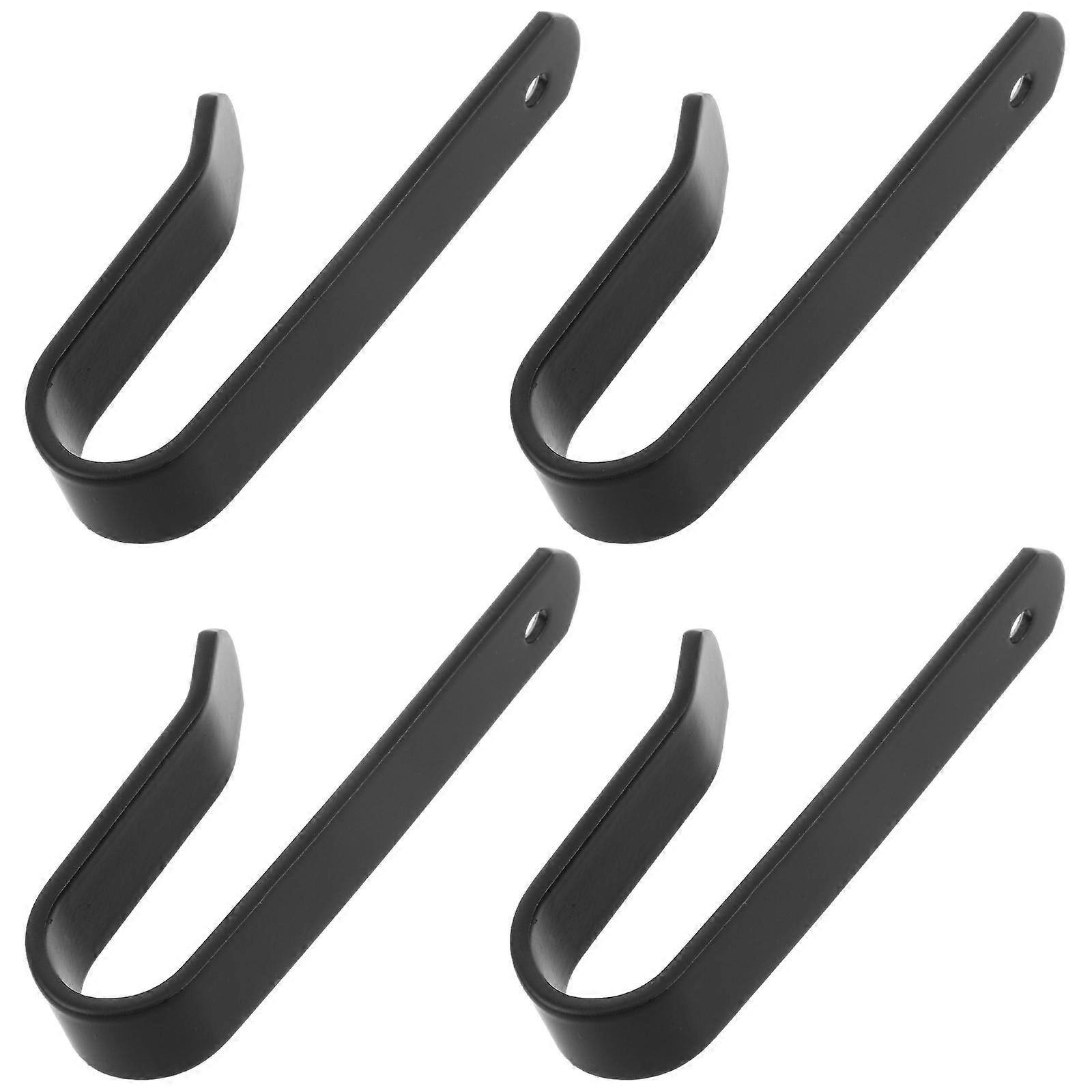 Rustic Black Iron Hooks For Hanging Towels Simple Design Perfect For Home And Bathroom Use 12Pcs