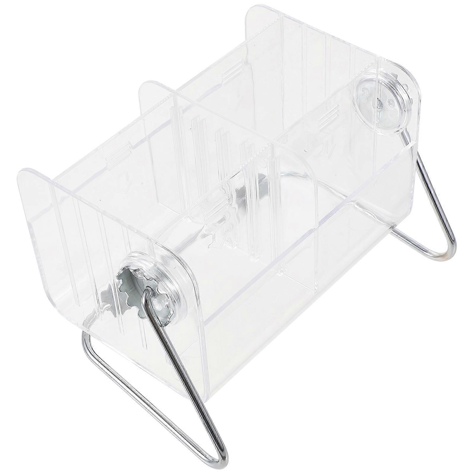 Acrylic Makeup Organizer Box Multi Grids for Storage 4Pcs Transparent Container