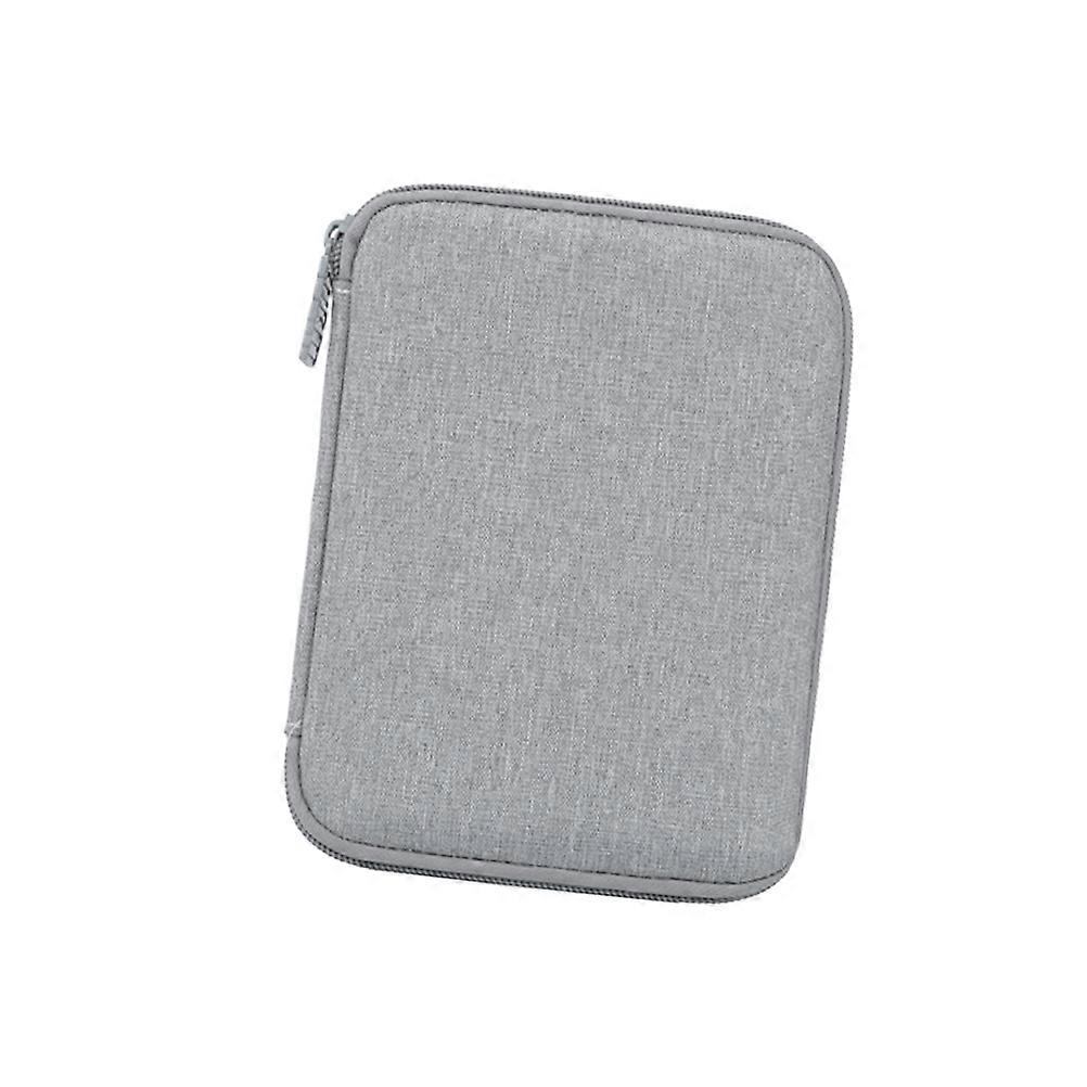 USB Cable Pouch Grey with Earphone Bag Neat Compartment Design Storage Use