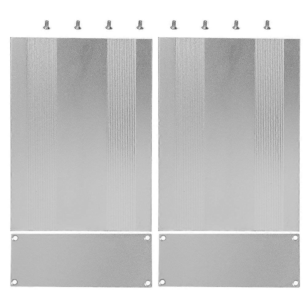 Aluminum Project Box Split Type Matte Silver Enclosure Case DIY PCB Junction Casing 54x145x200mm