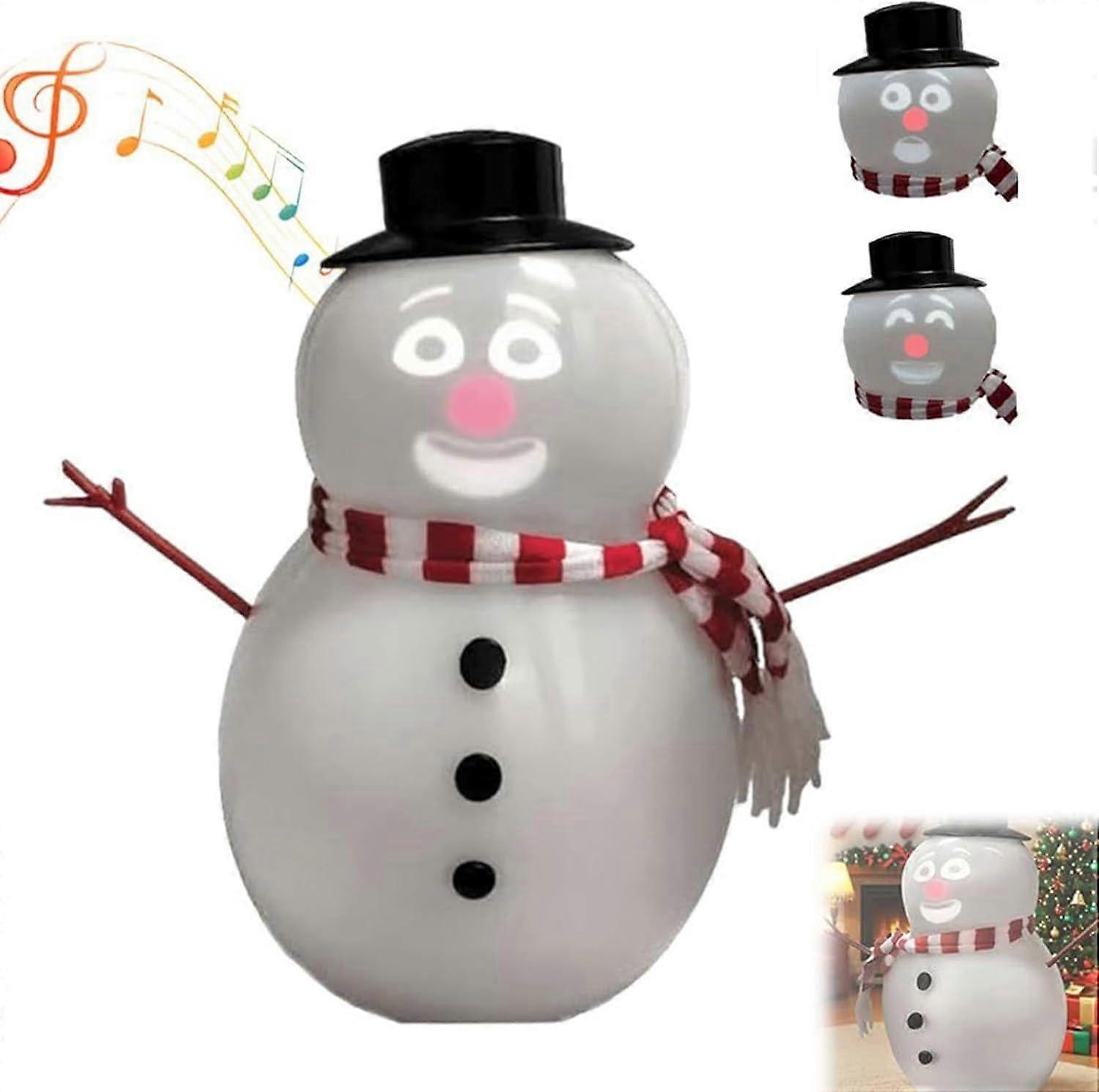 Animated Talking Snowman, Talking Animated Blink Snowman With Built In Projector And Speaker,Singing/Dancing/Talkings Animat Blink Snowmans For Holida