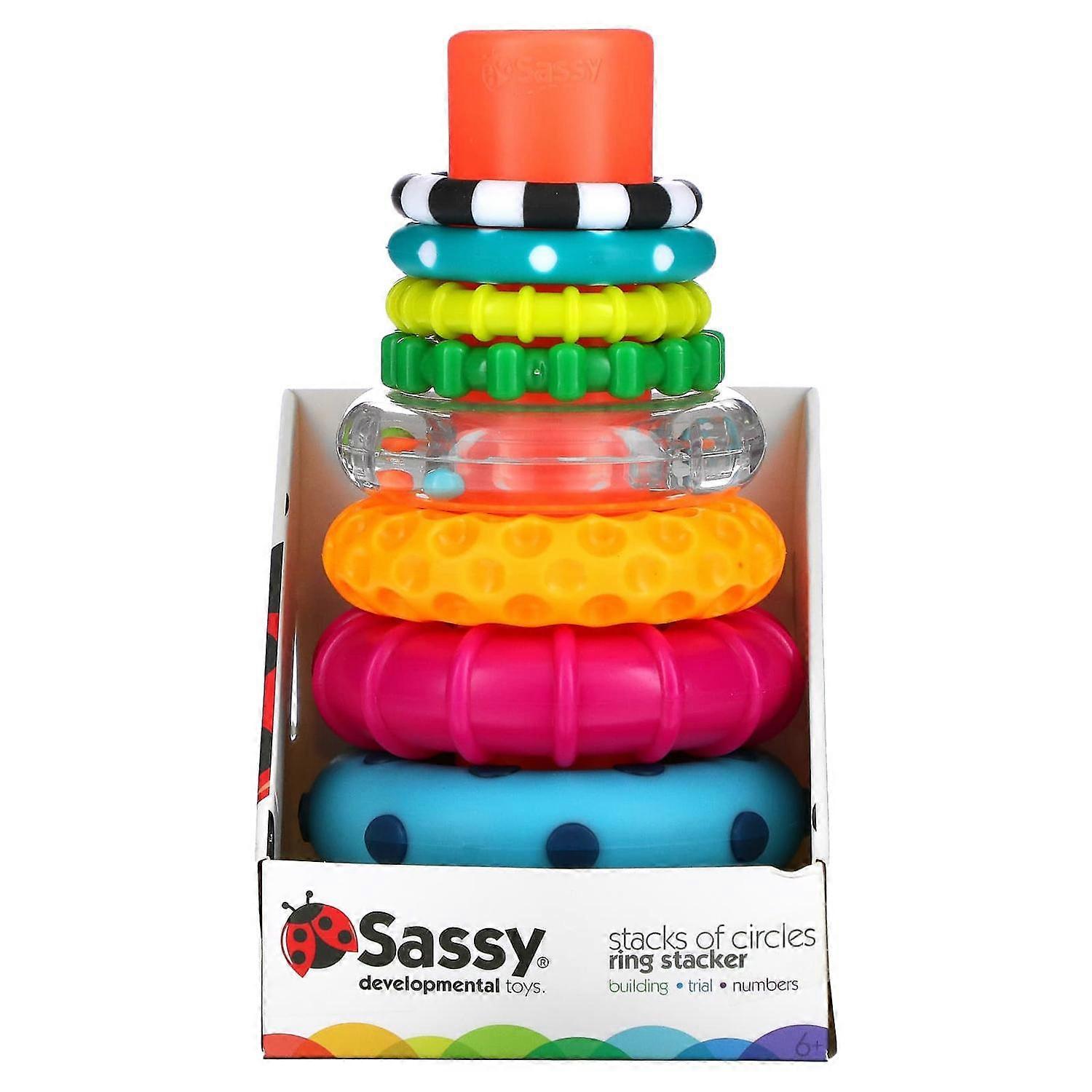 Sassy, Stack of Circles, Ring Stacker, 10 Piece Set