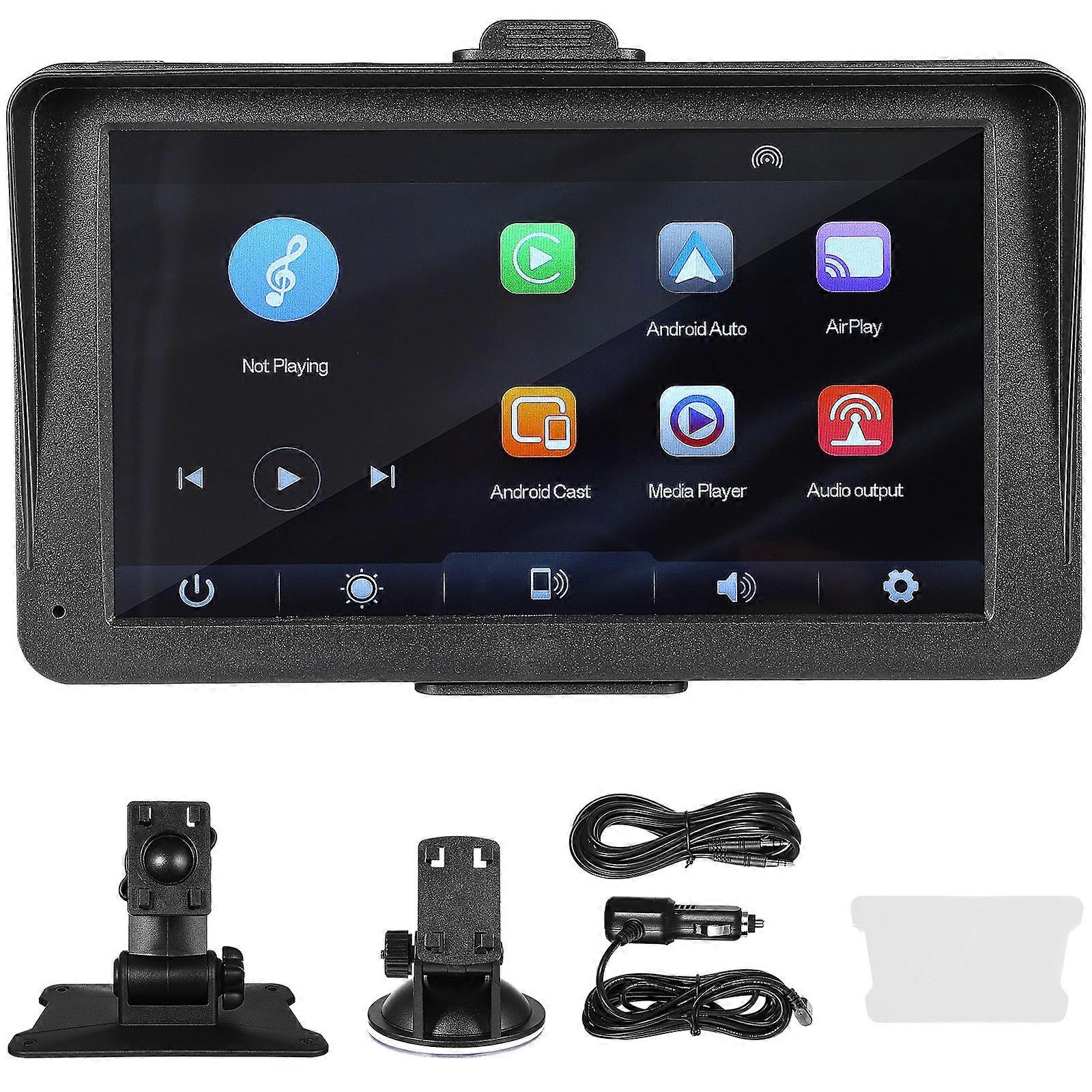 Vehicle Music Player Car Usage Compatible With CarPlay And Auto With 7 Inch Touch Screen 1 Set
