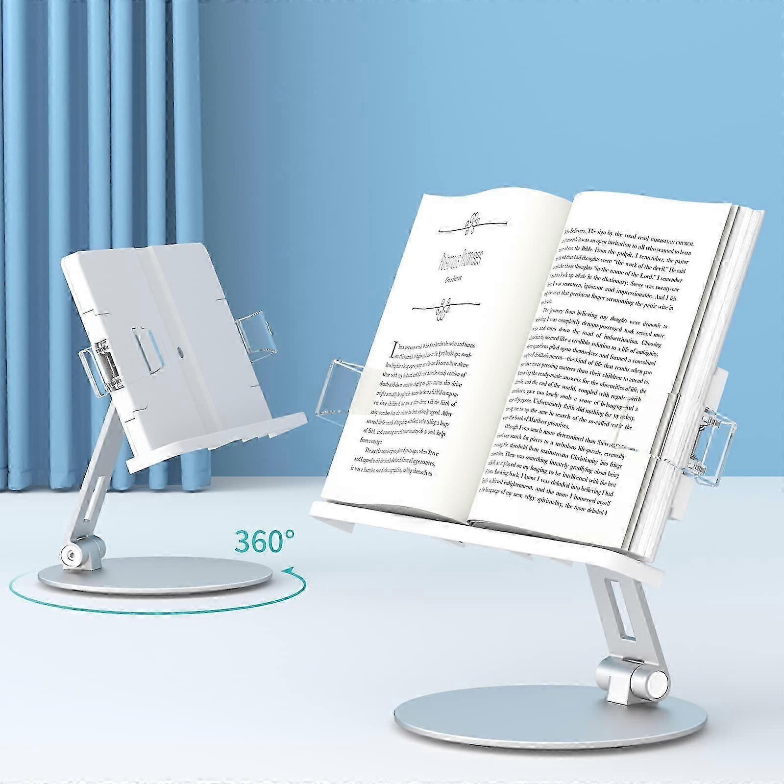 Adjustable Book Stand for Reading and Cooking 26s